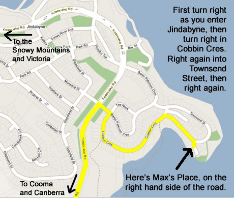 Map to Max's Place